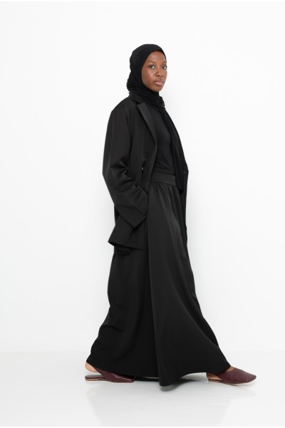 Paris city black skirt