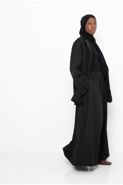 Paris city black skirt