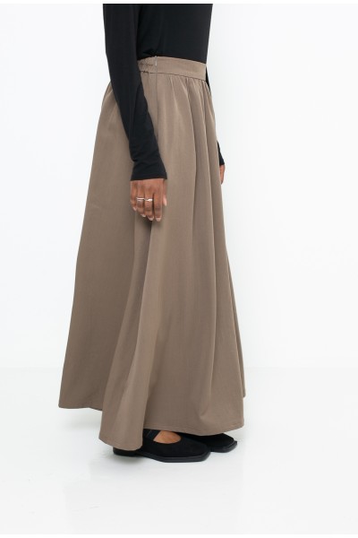 Paris city brown skirt