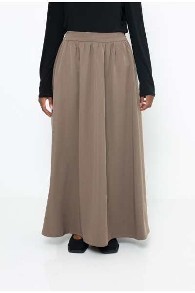 Paris city brown skirt