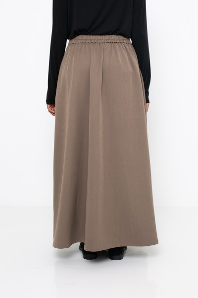 Paris city brown skirt
