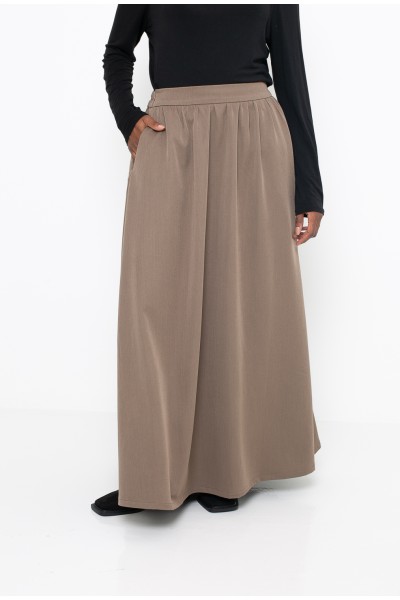 Paris city brown skirt