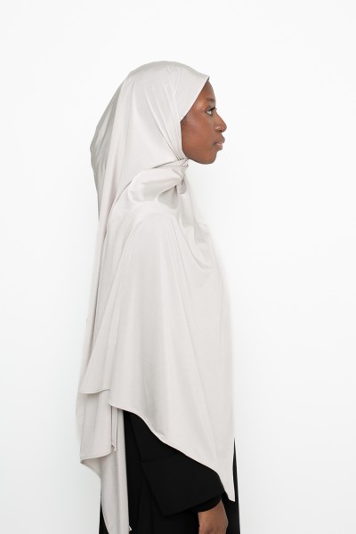 Hijab jersey satin pearl