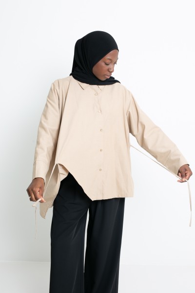 Camisa beige de Milán