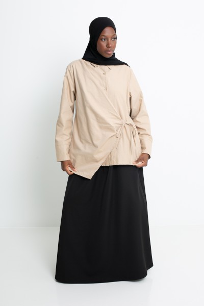 Camisa beige de Milán