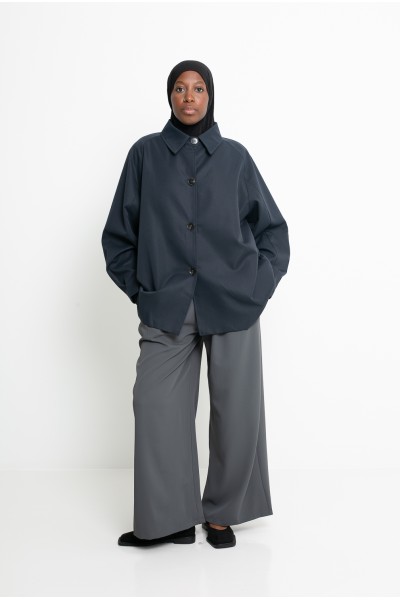 Trench minimalist Tokyo bleu marine