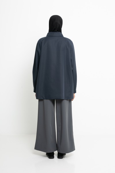 Trench minimalist Tokyo bleu marine