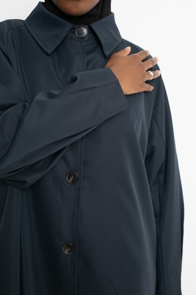 Trench minimalist Tokyo bleu marine