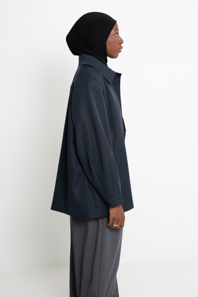 Trench minimalist Tokyo bleu marine