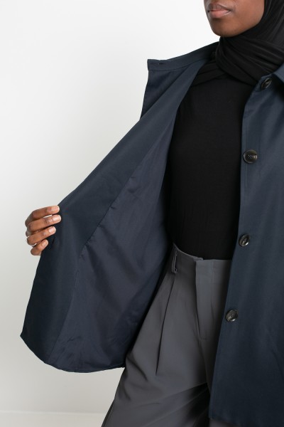 Trench minimalist Tokyo bleu marine