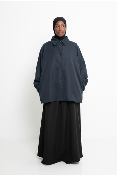 Trench minimalist Tokyo bleu marine