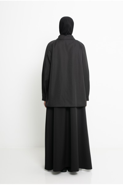 Trench minimaliste Tokyo noir