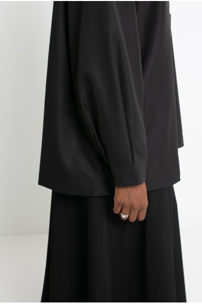 Trench minimaliste Tokyo noir