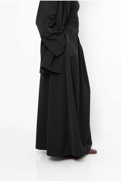 Paris city black skirt