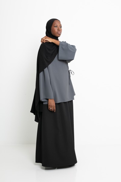 Paris city black skirt