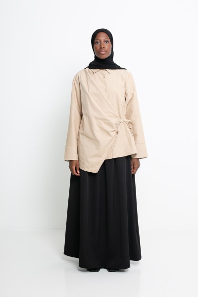 Paris city black skirt