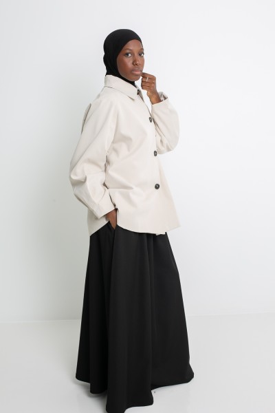 Paris city black skirt