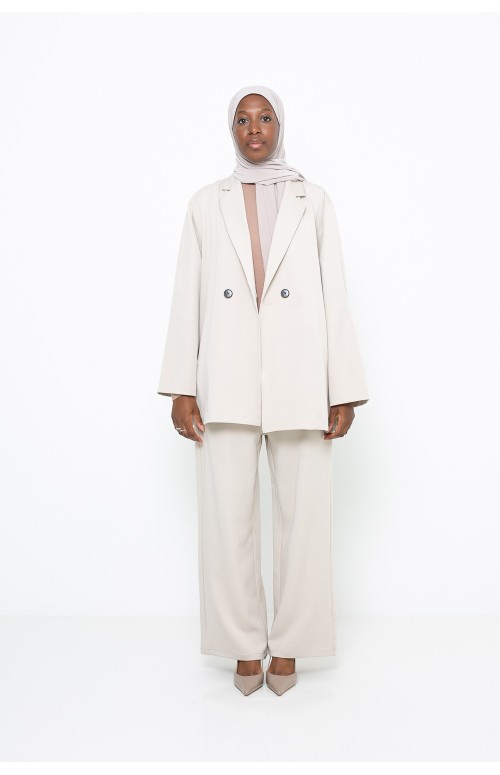 Ensemble tailleur blazer moderne pour femme voilée musulmane