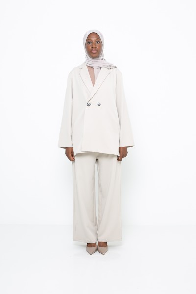 Paris city ensemble in gray