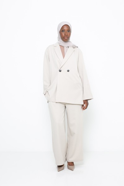 Paris city ensemble in gray