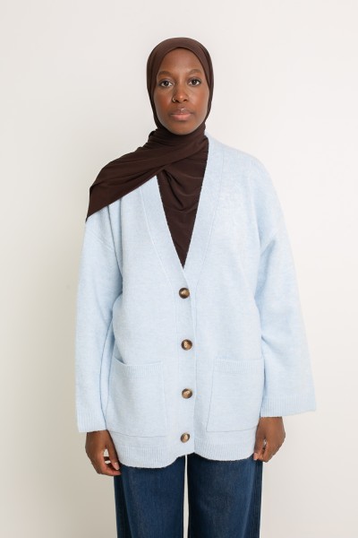 Cardigan Munich bleu clair