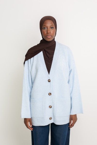 Cardigan Munich bleu clair