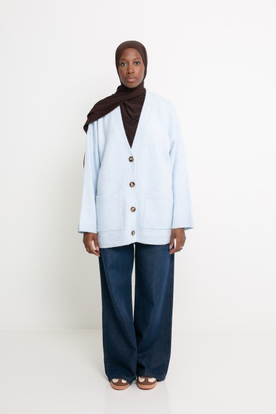 Cardigan Munich bleu clair