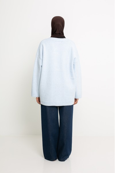 Cardigan Munich bleu clair