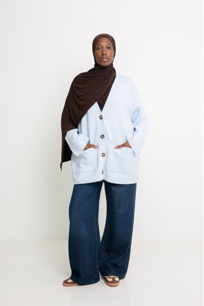 Cardigan Munich bleu clair