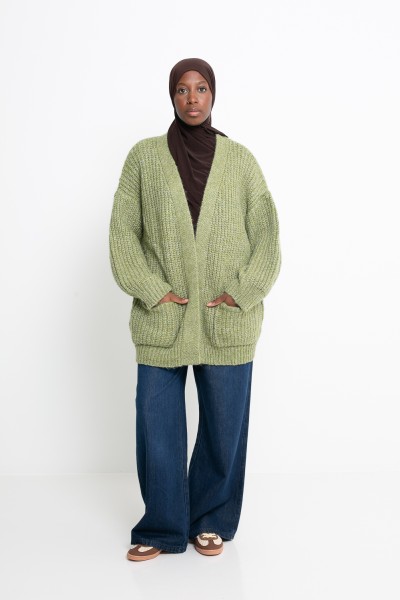 Gilet Moscou matcha