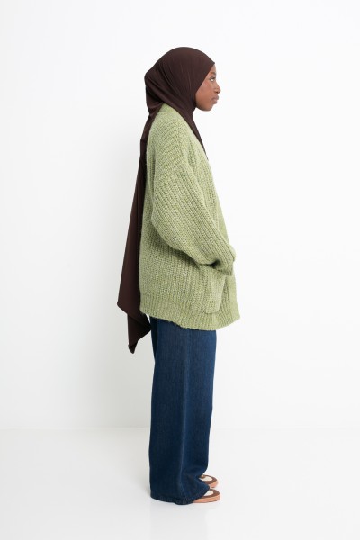 Gilet Moscou matcha