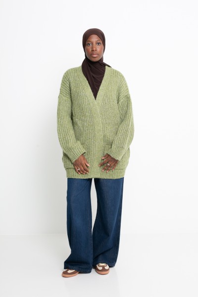 Gilet Moscou matcha