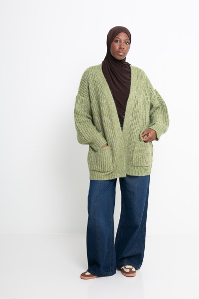 Gilet Moscou matcha