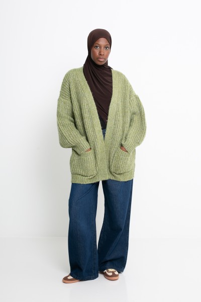 Gilet Moscou matcha