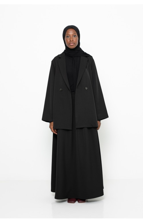 Ensemble blazer jupe tailleur pour femme musulmane