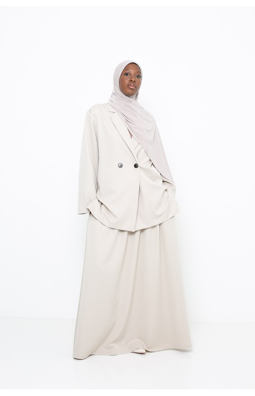 Ensemble blazer et jupe habillée pour femme musulmane