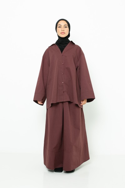 Jupe Hanoï maroon