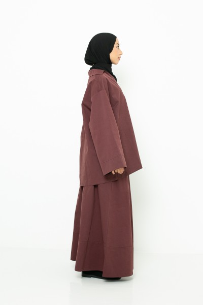 Jupe Hanoï maroon