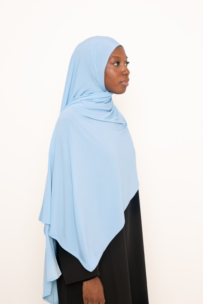 Hijab Jersey Premium blauer Himmel