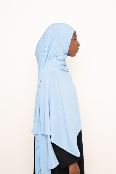Hijab Jersey Premium blauer Himmel