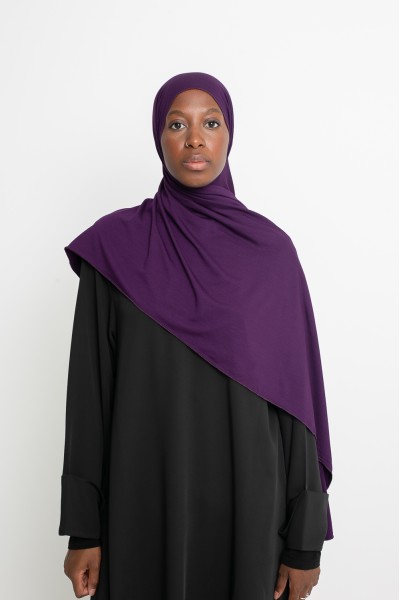 Hijab jersey lux soft Aubergine