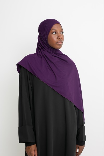 Hijab jersey lux soft Aubergine