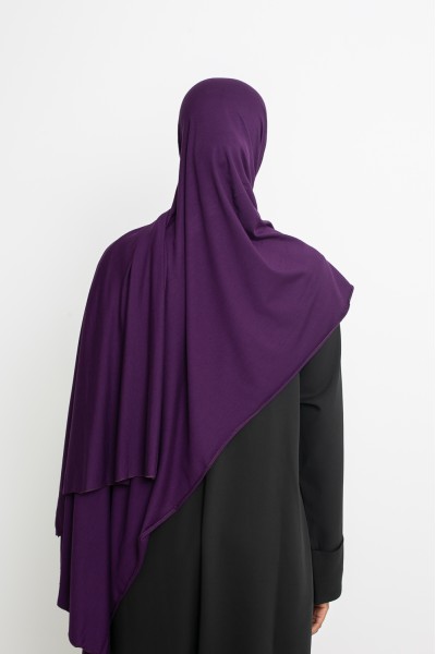 Hijab jersey lux soft Aubergine