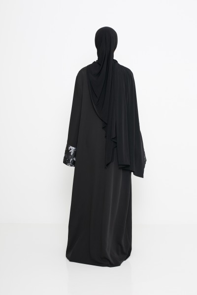 Kimono brocard noir