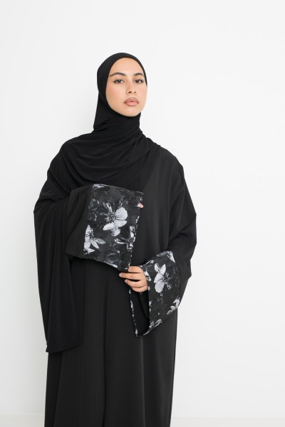 Kimono brocard noir