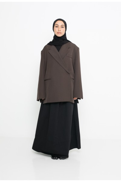 Blazer croisé dark brown
