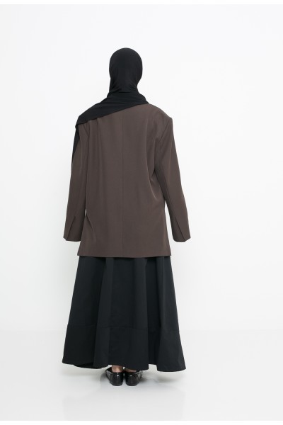 Blazer croisé dark brown