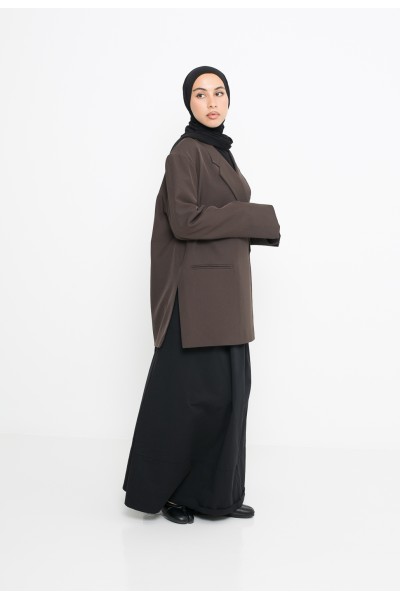 Blazer croisé dark brown