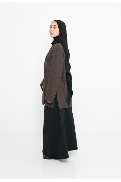 Blazer croisé dark brown