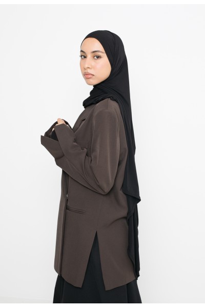 Blazer croisé dark brown
